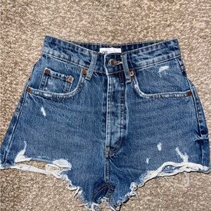 Zara high waist cheeky shorts
